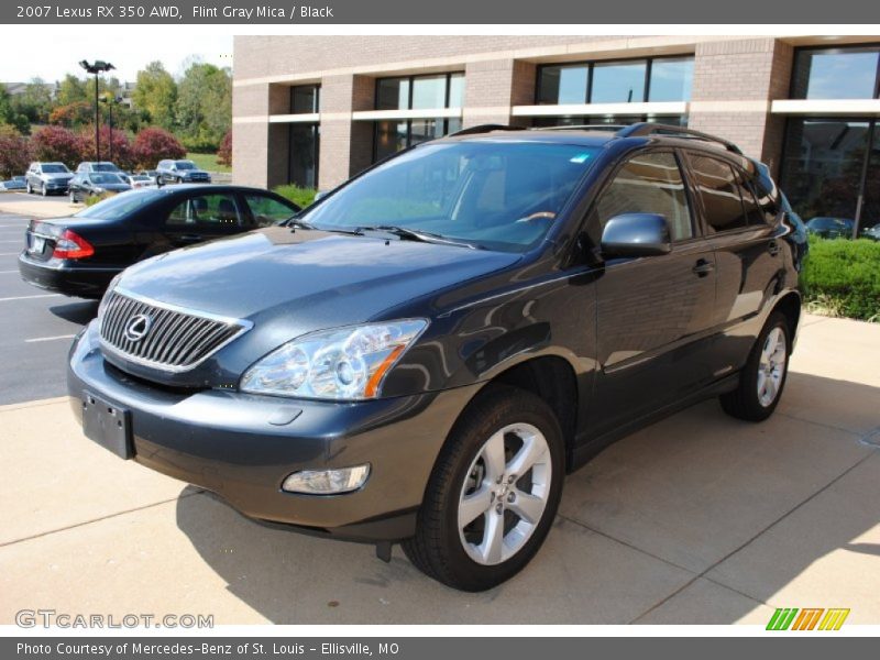 Flint Gray Mica / Black 2007 Lexus RX 350 AWD