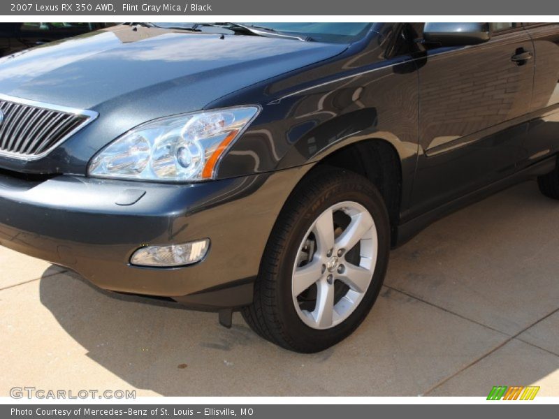 Flint Gray Mica / Black 2007 Lexus RX 350 AWD