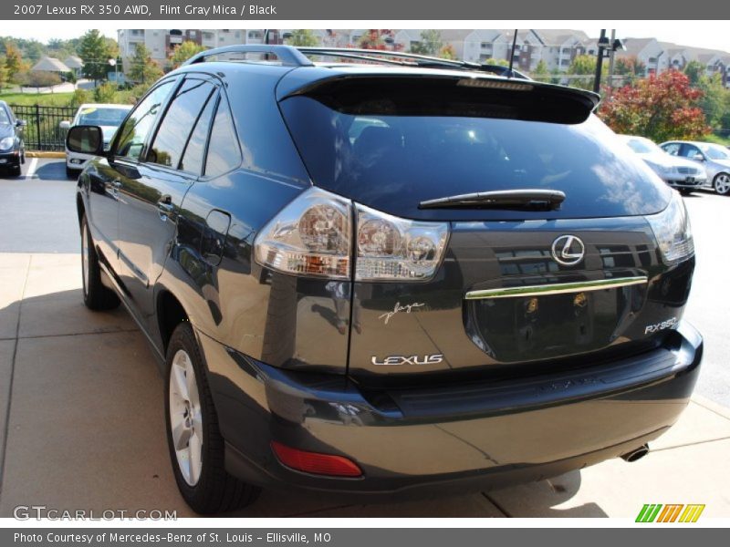 Flint Gray Mica / Black 2007 Lexus RX 350 AWD
