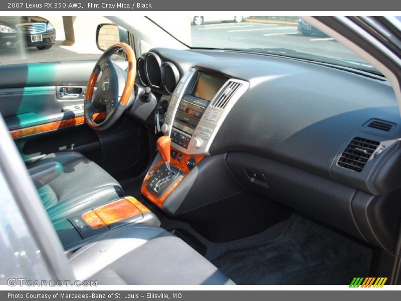 Flint Gray Mica / Black 2007 Lexus RX 350 AWD