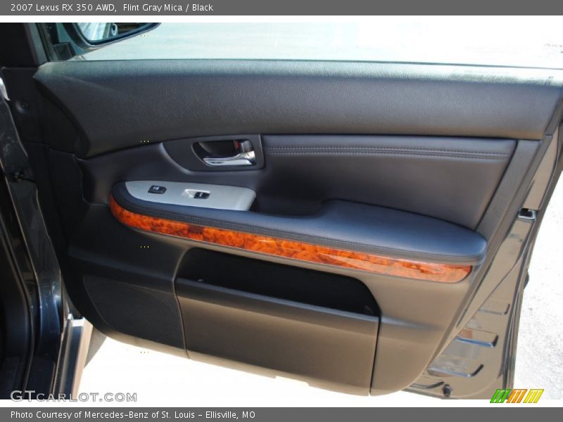 Flint Gray Mica / Black 2007 Lexus RX 350 AWD