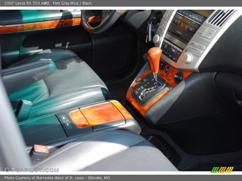 Flint Gray Mica / Black 2007 Lexus RX 350 AWD