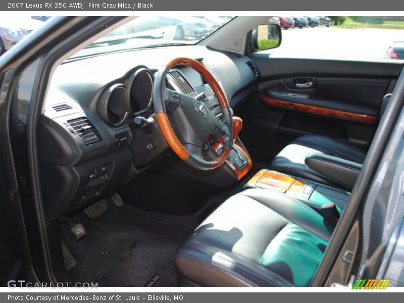 Flint Gray Mica / Black 2007 Lexus RX 350 AWD