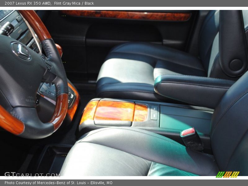 Flint Gray Mica / Black 2007 Lexus RX 350 AWD