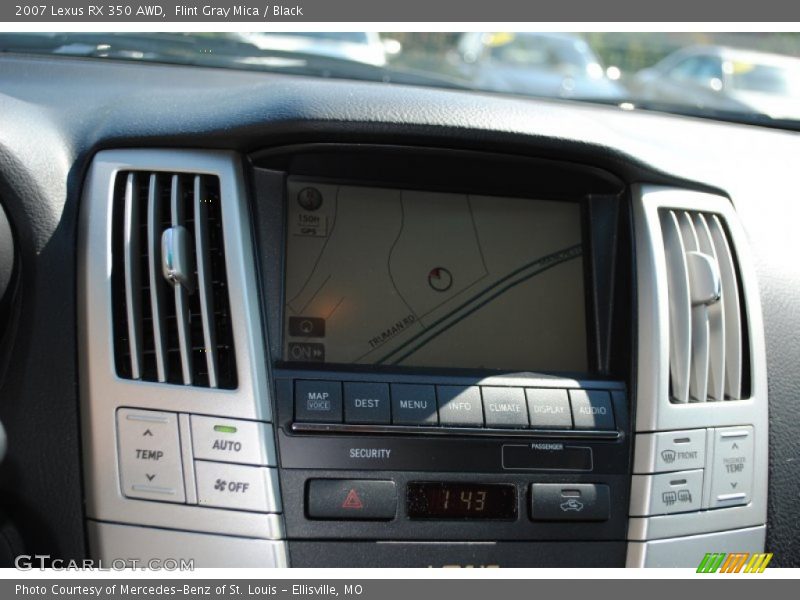 Flint Gray Mica / Black 2007 Lexus RX 350 AWD
