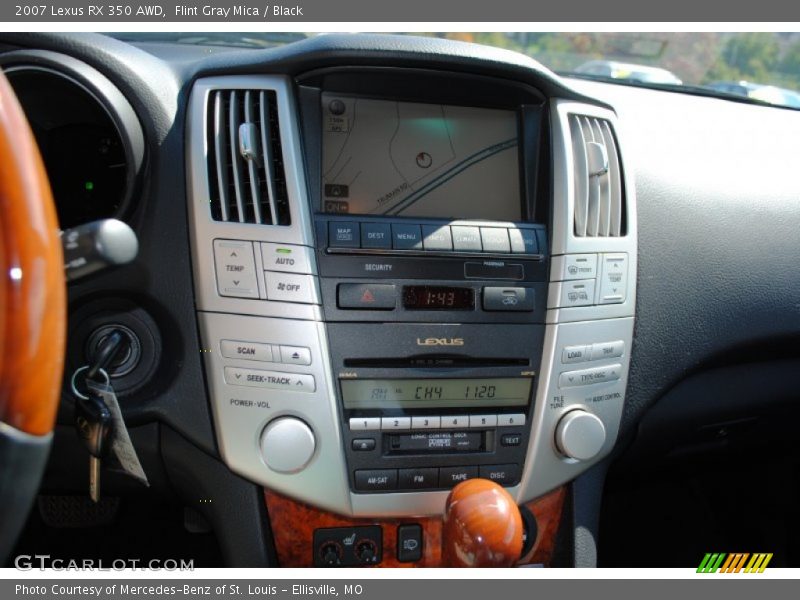Flint Gray Mica / Black 2007 Lexus RX 350 AWD