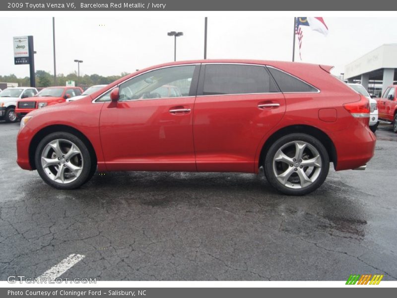 Barcelona Red Metallic / Ivory 2009 Toyota Venza V6