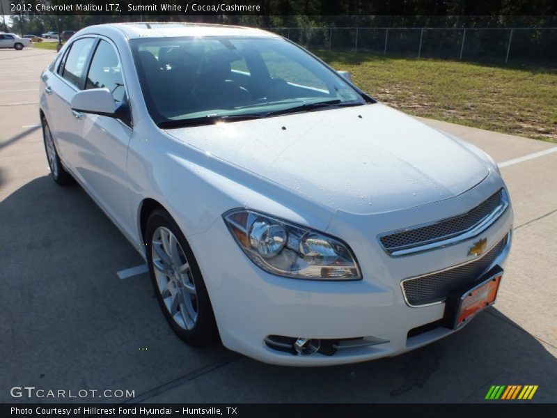 Summit White / Cocoa/Cashmere 2012 Chevrolet Malibu LTZ