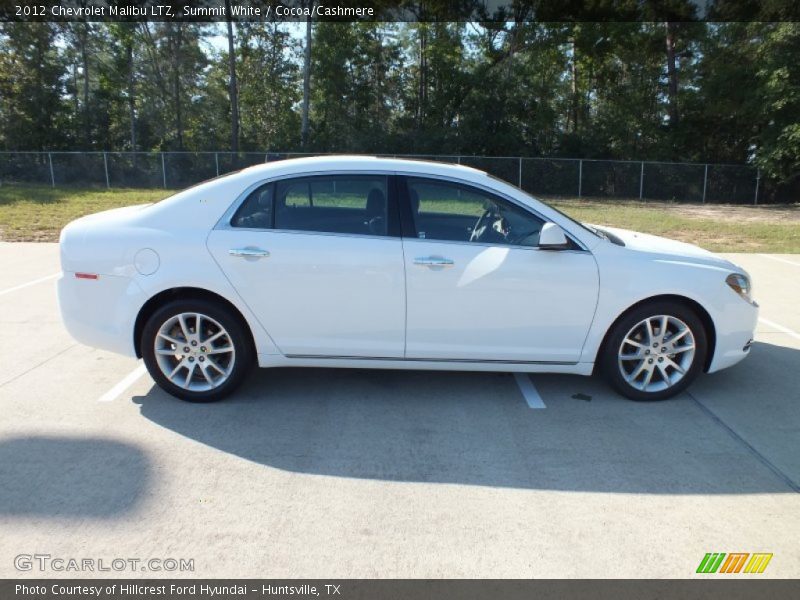 Summit White / Cocoa/Cashmere 2012 Chevrolet Malibu LTZ