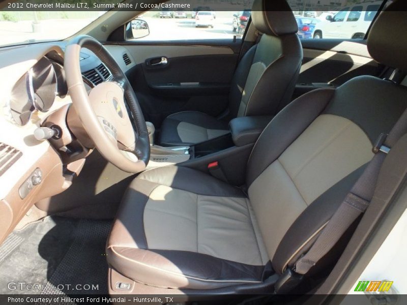 Summit White / Cocoa/Cashmere 2012 Chevrolet Malibu LTZ
