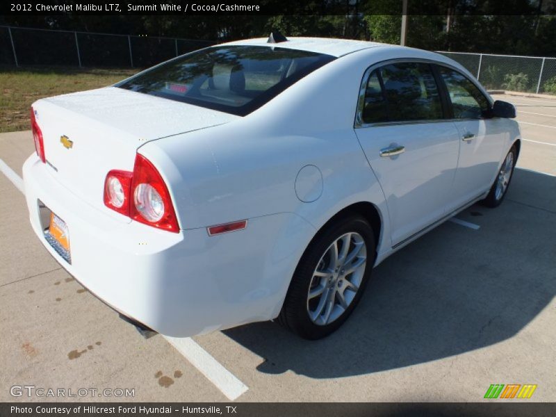 Summit White / Cocoa/Cashmere 2012 Chevrolet Malibu LTZ