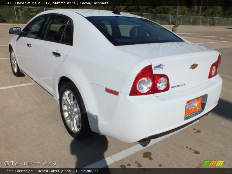 Summit White / Cocoa/Cashmere 2012 Chevrolet Malibu LTZ