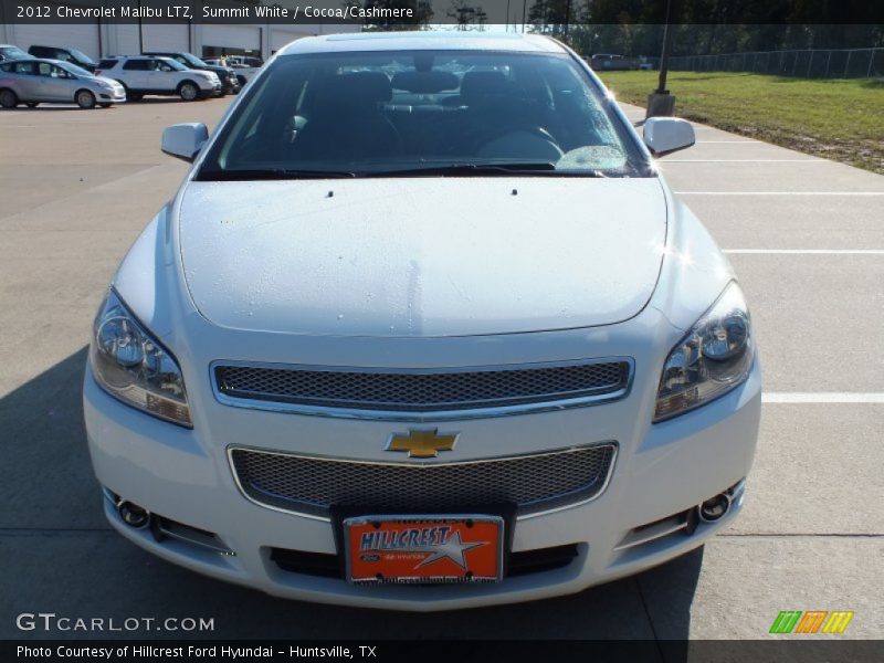 Summit White / Cocoa/Cashmere 2012 Chevrolet Malibu LTZ