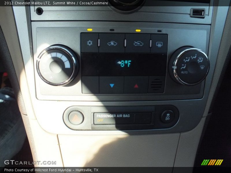 Summit White / Cocoa/Cashmere 2012 Chevrolet Malibu LTZ