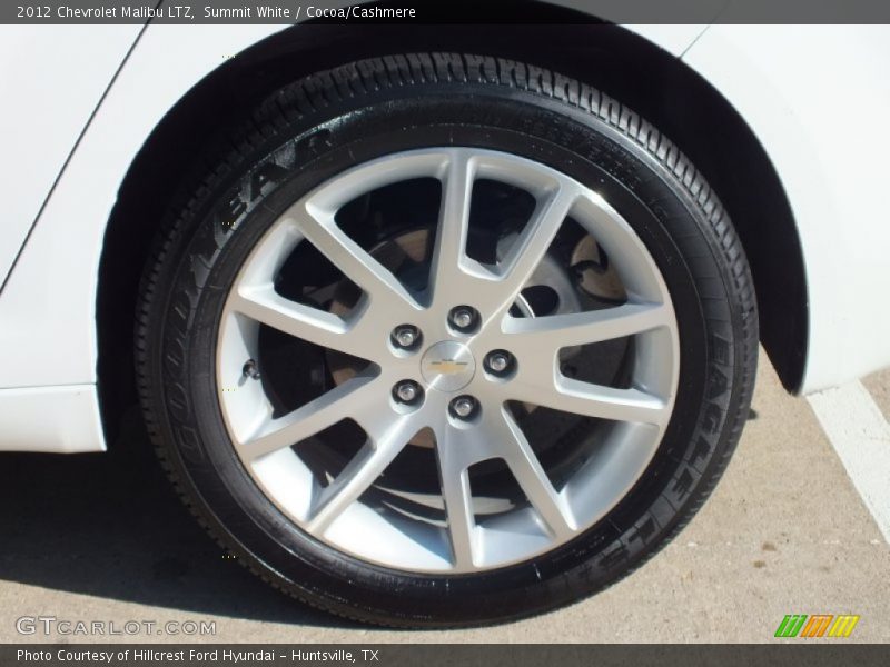 Summit White / Cocoa/Cashmere 2012 Chevrolet Malibu LTZ