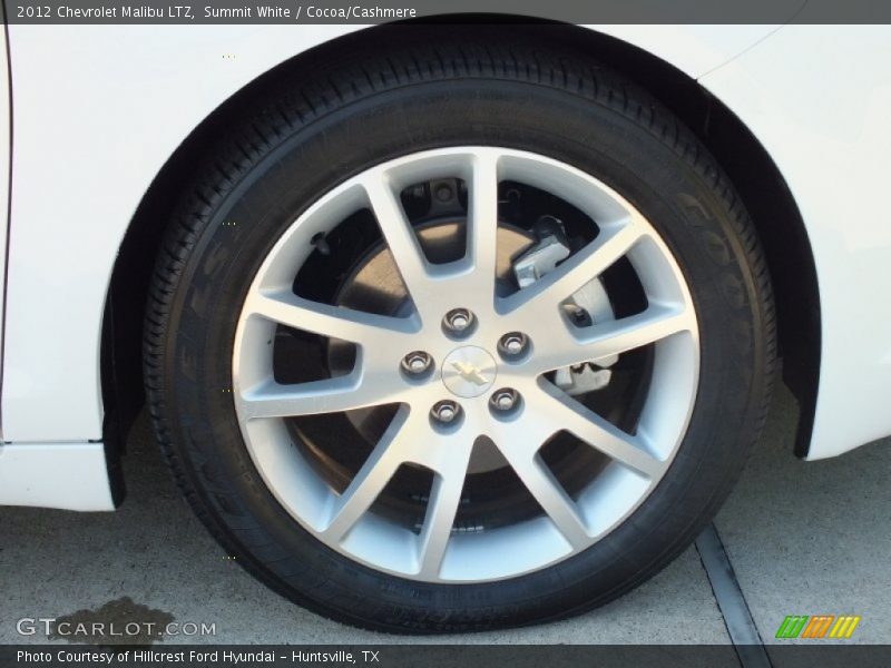 Summit White / Cocoa/Cashmere 2012 Chevrolet Malibu LTZ