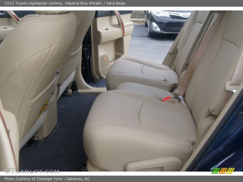 Rear Seat of 2013 Highlander Limited