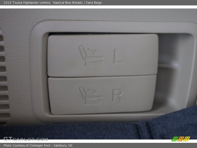 Nautical Blue Metallic / Sand Beige 2013 Toyota Highlander Limited