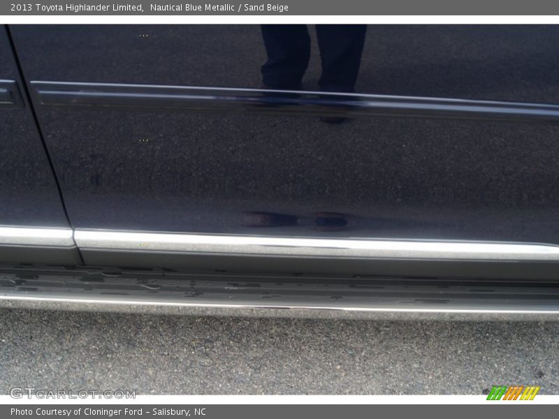 Nautical Blue Metallic / Sand Beige 2013 Toyota Highlander Limited