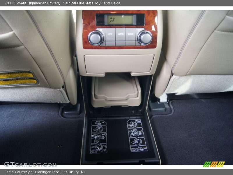 Nautical Blue Metallic / Sand Beige 2013 Toyota Highlander Limited