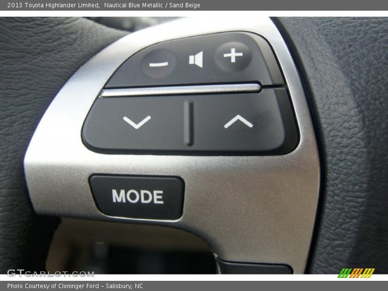 Controls of 2013 Highlander Limited