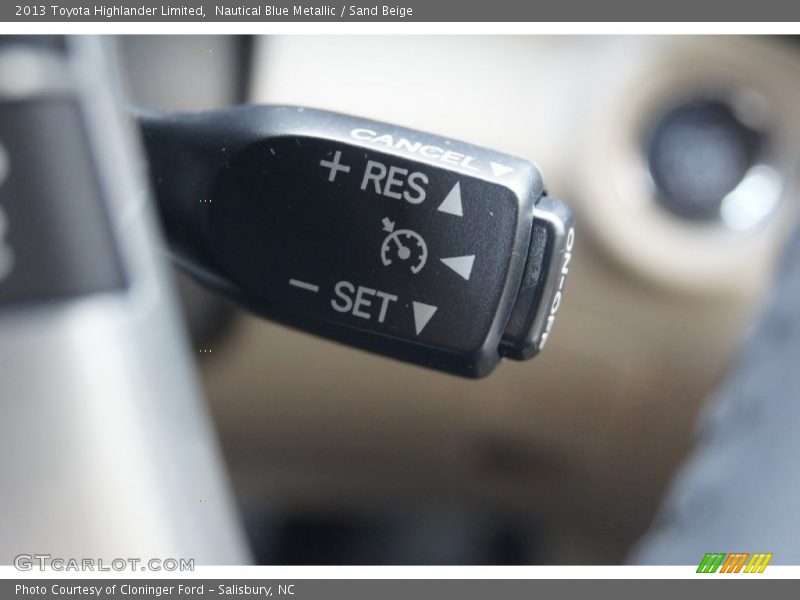 Nautical Blue Metallic / Sand Beige 2013 Toyota Highlander Limited