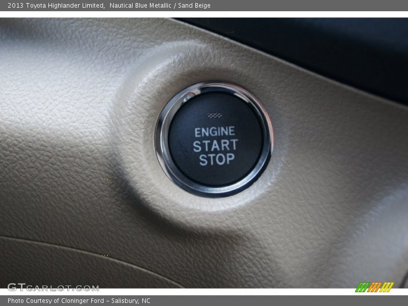 Nautical Blue Metallic / Sand Beige 2013 Toyota Highlander Limited