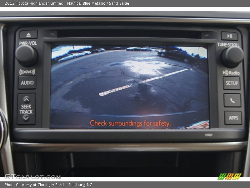 Nautical Blue Metallic / Sand Beige 2013 Toyota Highlander Limited