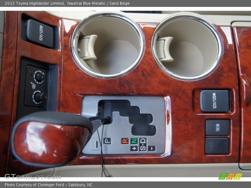  2013 Highlander Limited 5 Speed ECT-i Automatic Shifter