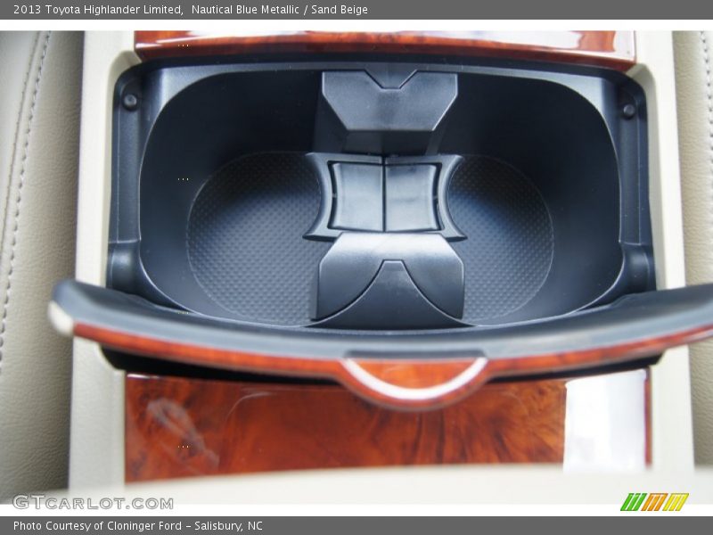Nautical Blue Metallic / Sand Beige 2013 Toyota Highlander Limited