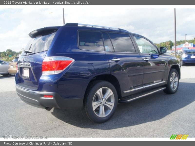 Nautical Blue Metallic / Ash 2013 Toyota Highlander Limited