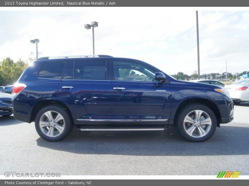 Nautical Blue Metallic / Ash 2013 Toyota Highlander Limited