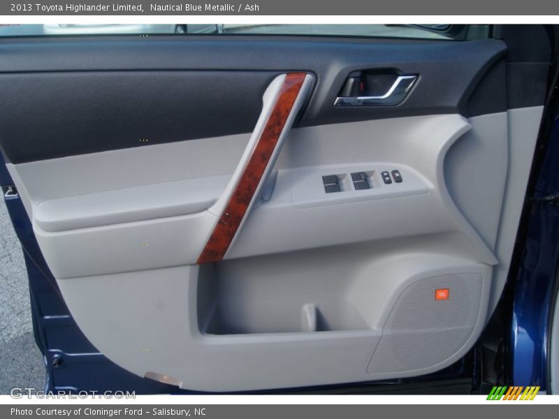 Nautical Blue Metallic / Ash 2013 Toyota Highlander Limited