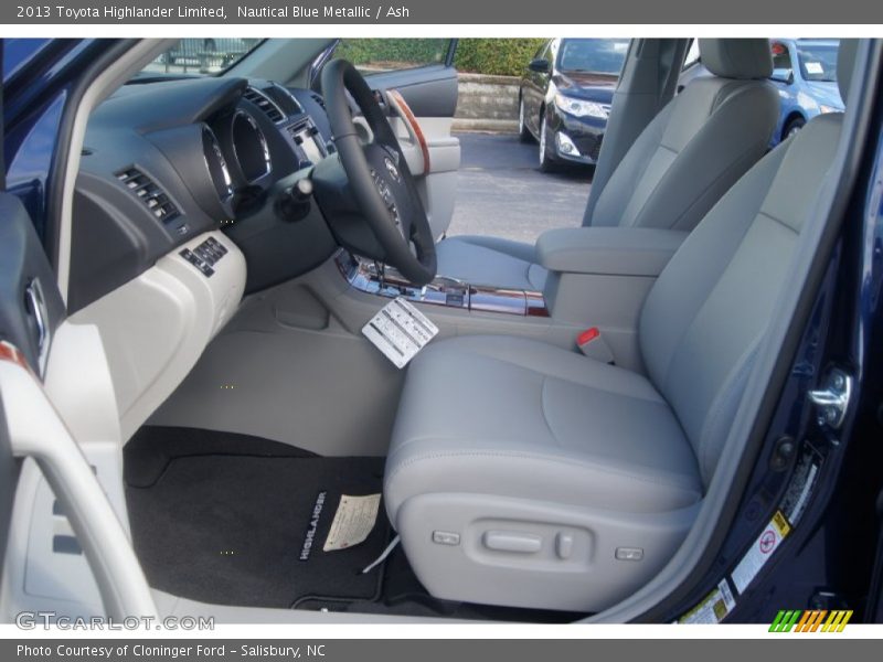 Nautical Blue Metallic / Ash 2013 Toyota Highlander Limited