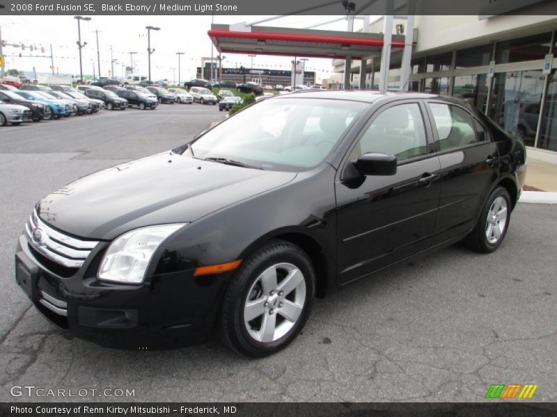 Black Ebony / Medium Light Stone 2008 Ford Fusion SE