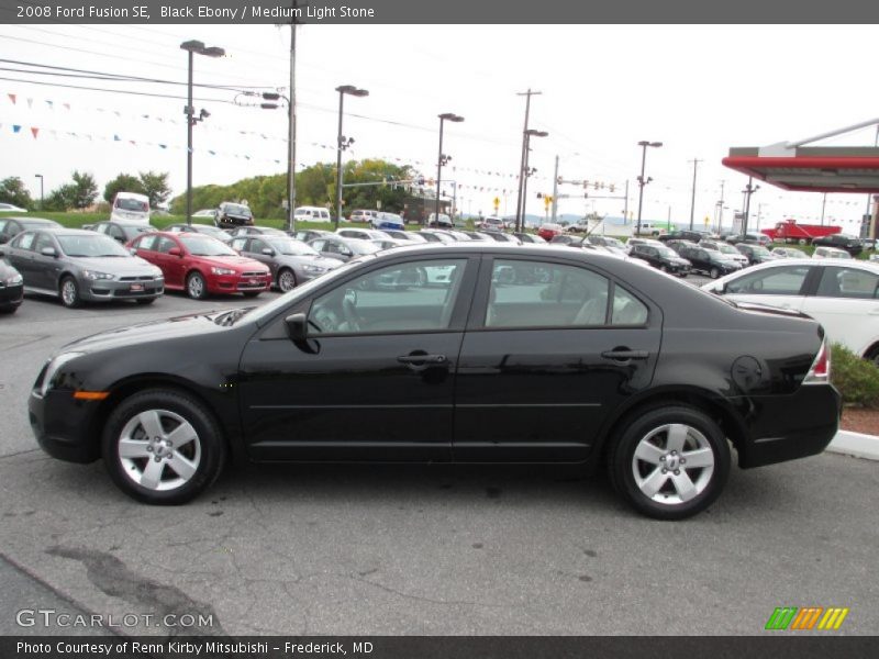 Black Ebony / Medium Light Stone 2008 Ford Fusion SE