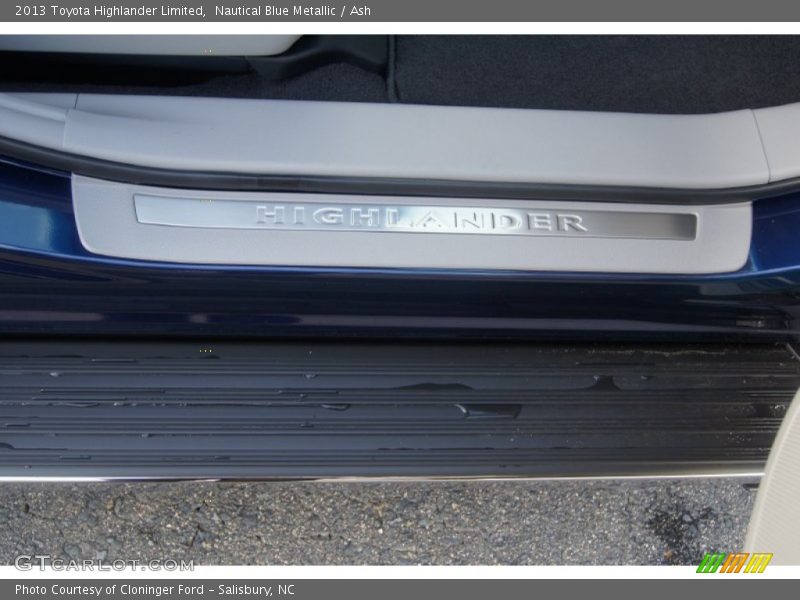 Nautical Blue Metallic / Ash 2013 Toyota Highlander Limited
