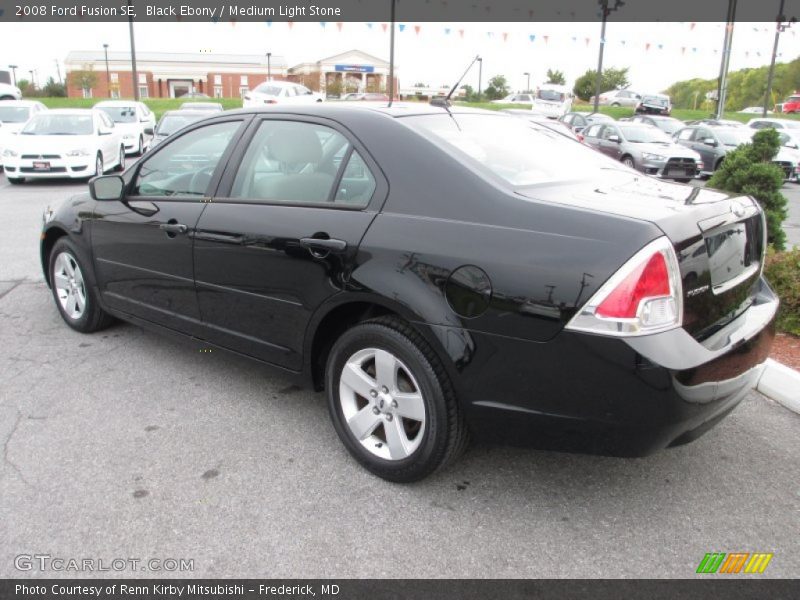 Black Ebony / Medium Light Stone 2008 Ford Fusion SE