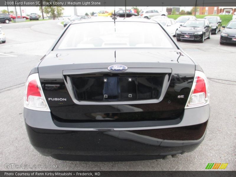 Black Ebony / Medium Light Stone 2008 Ford Fusion SE