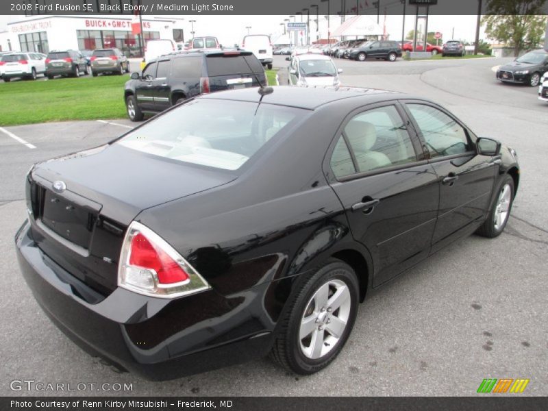 Black Ebony / Medium Light Stone 2008 Ford Fusion SE