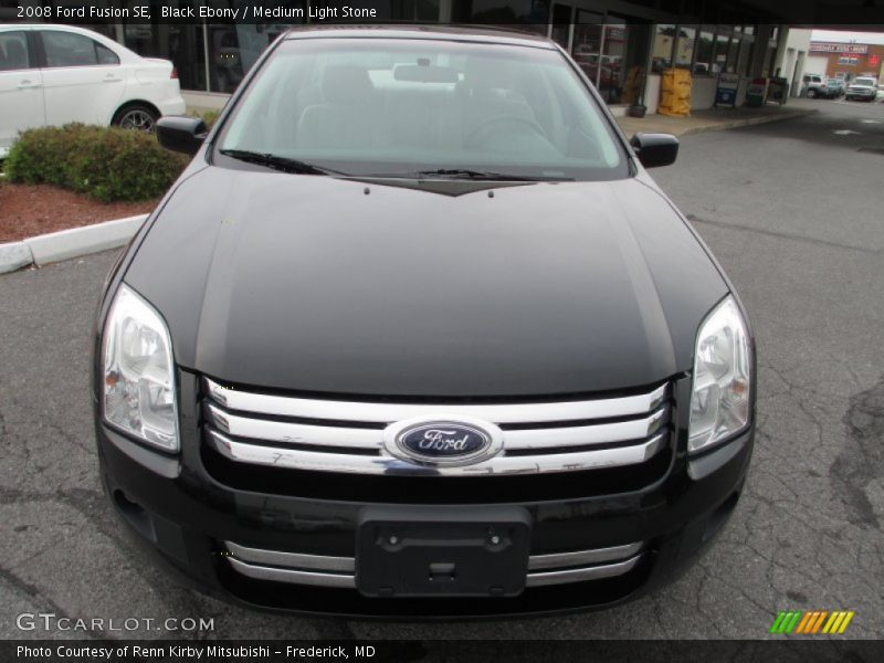 Black Ebony / Medium Light Stone 2008 Ford Fusion SE