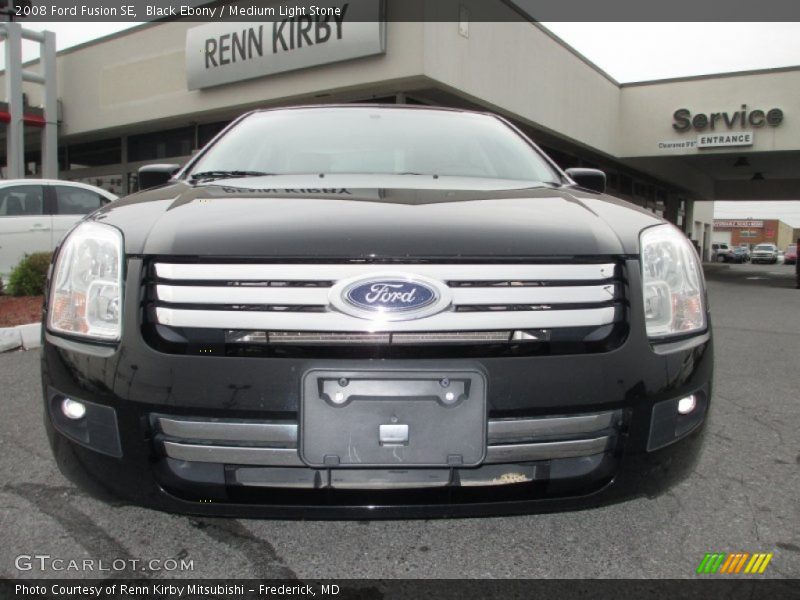 Black Ebony / Medium Light Stone 2008 Ford Fusion SE