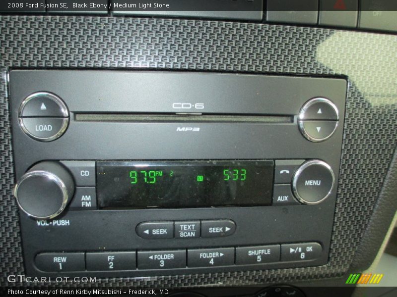Black Ebony / Medium Light Stone 2008 Ford Fusion SE