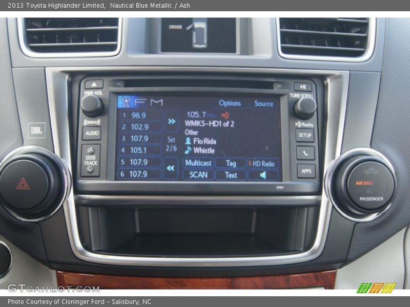 Nautical Blue Metallic / Ash 2013 Toyota Highlander Limited