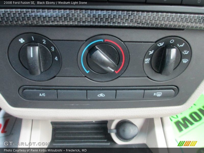 Black Ebony / Medium Light Stone 2008 Ford Fusion SE