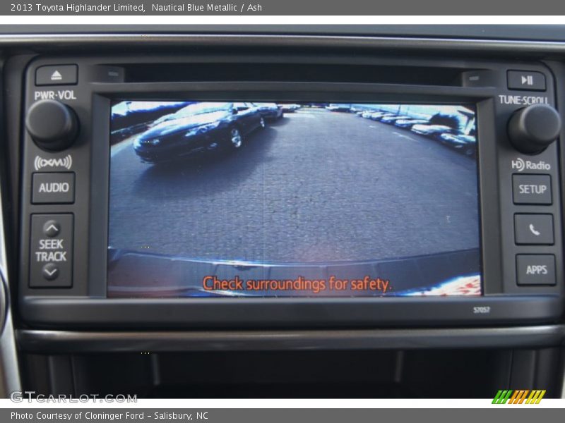 Nautical Blue Metallic / Ash 2013 Toyota Highlander Limited