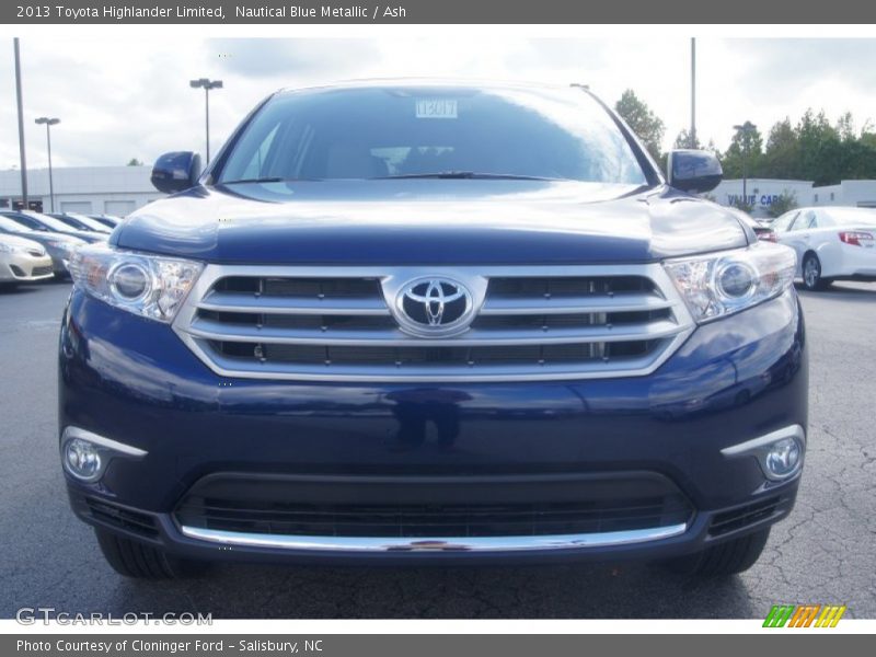 Nautical Blue Metallic / Ash 2013 Toyota Highlander Limited