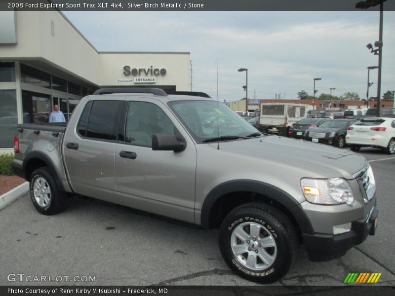 Silver Birch Metallic / Stone 2008 Ford Explorer Sport Trac XLT 4x4