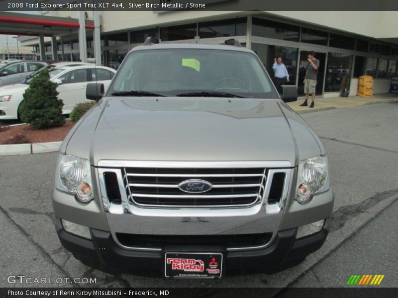 Silver Birch Metallic / Stone 2008 Ford Explorer Sport Trac XLT 4x4