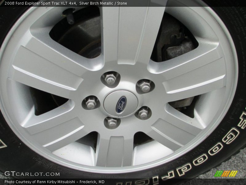 Silver Birch Metallic / Stone 2008 Ford Explorer Sport Trac XLT 4x4